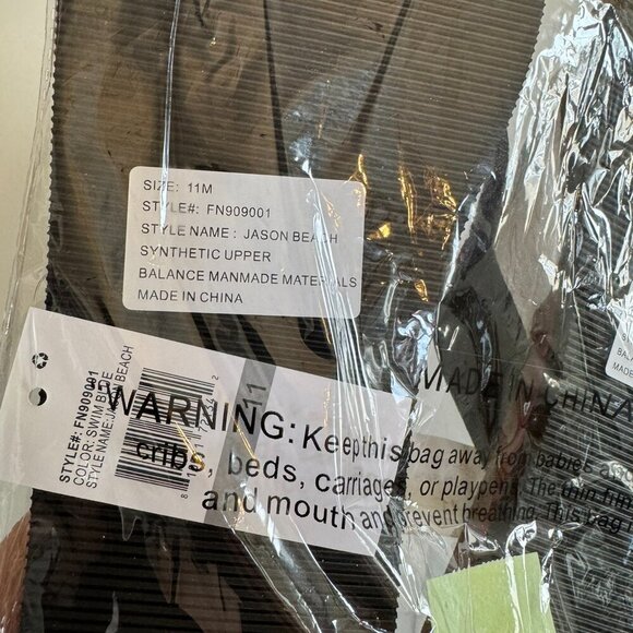 Nick Graham Jason Beach mens NIP flip flops size 11 - Picture 8 of 8